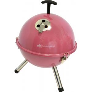 Houtskool barbecues Tafelbarbecue rond roze